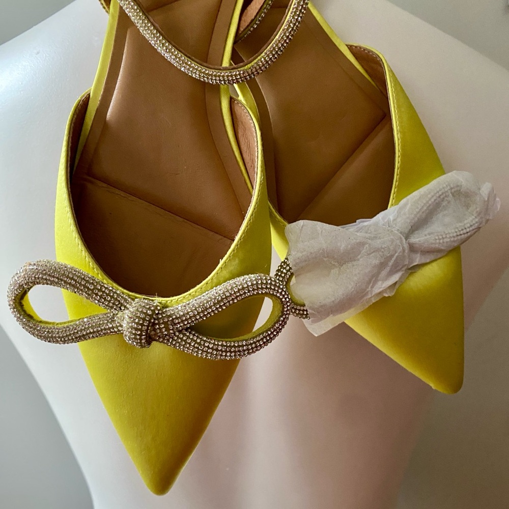 Anthropologie Bibi Lou Bow Flats. NWT. Size 38.